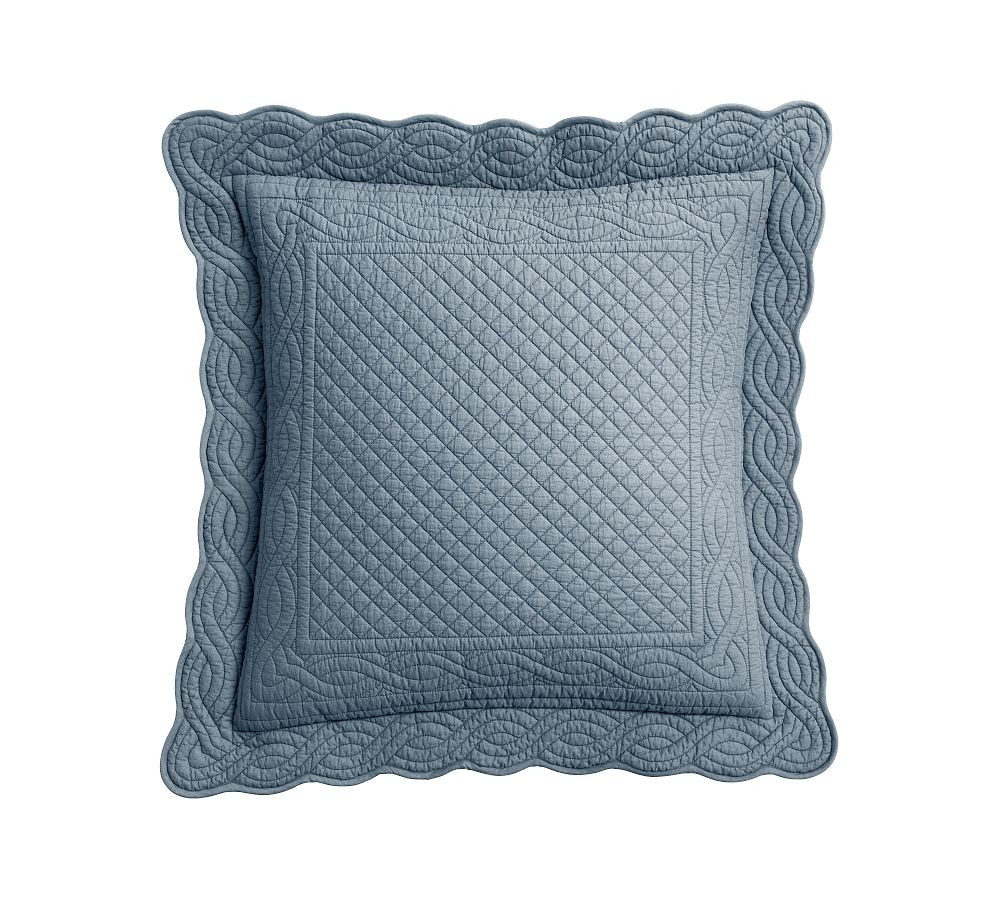 Heirloom Scallop Quilted Sham | Pottery Barn (US)