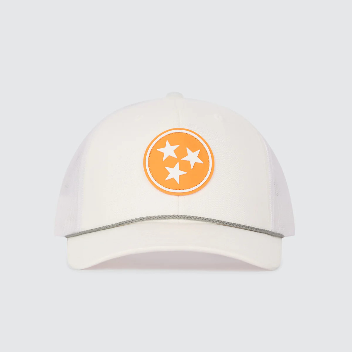 TriStar Trucker [White/Orange] | The NASH Collection