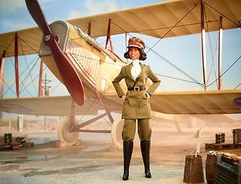 Barbie Inspiring Women Doll, Bessie Coleman Collectible Dressed in Aviator Suit with Helmet and G... | Amazon (US)