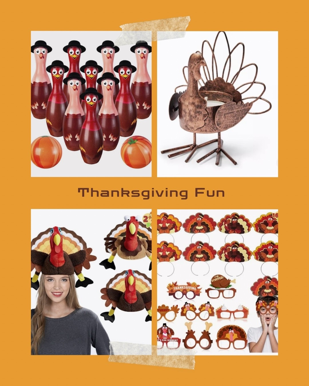 Add some fun to your Thanksgiving Festivities with these budget friendly pieces! 

#LTKHoliday #LTKParties #LTKOver40