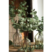 18.9"" Real Touch Eucalyptus Branch Artificial Faux Plant Home Decor Plants For Bouquet, 2 Colors | Etsy (US)