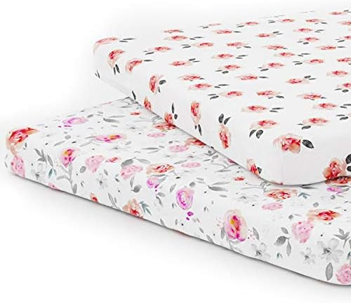 Kids N’ Such Pack N Play Fitted Sheet Set for Pack N Play Mattress Pad, Petal, 2 Pack | Amazon (US)