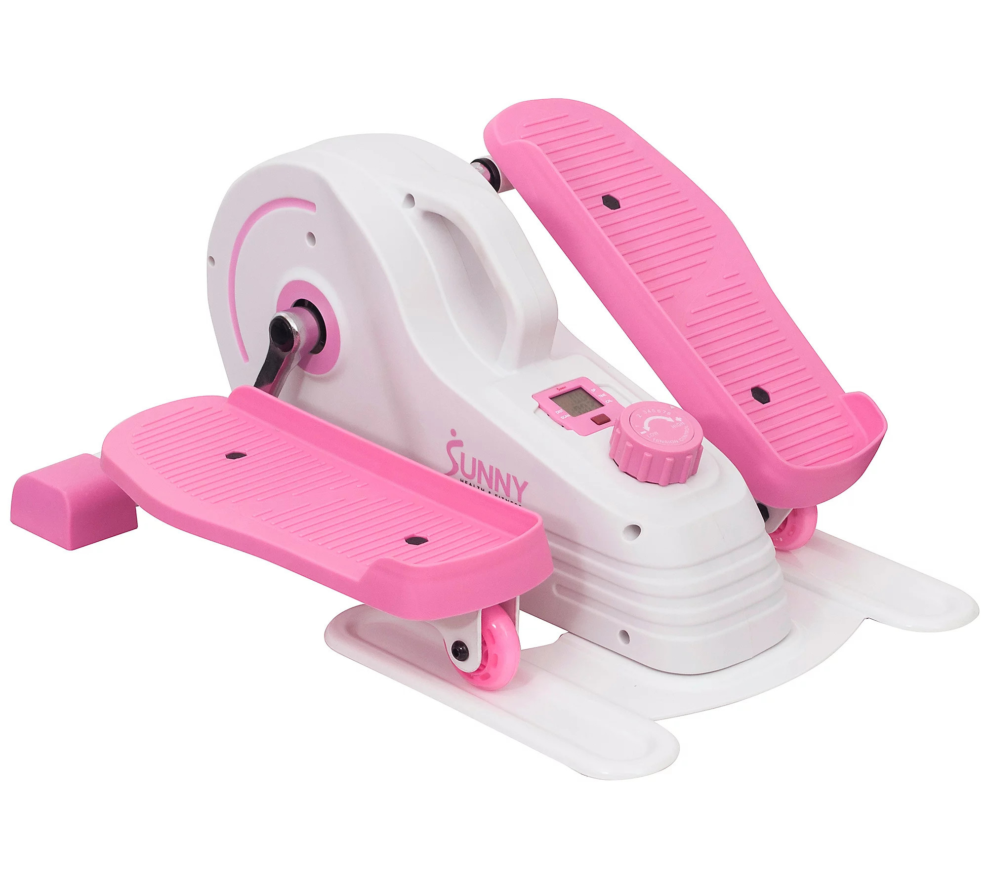 Sunny Health & Fitness Pink Under Desk Elliptic al P2030 | QVC