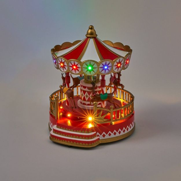 Battery Operated Animated Musical Christmas Carousel - Wondershop™ | Target