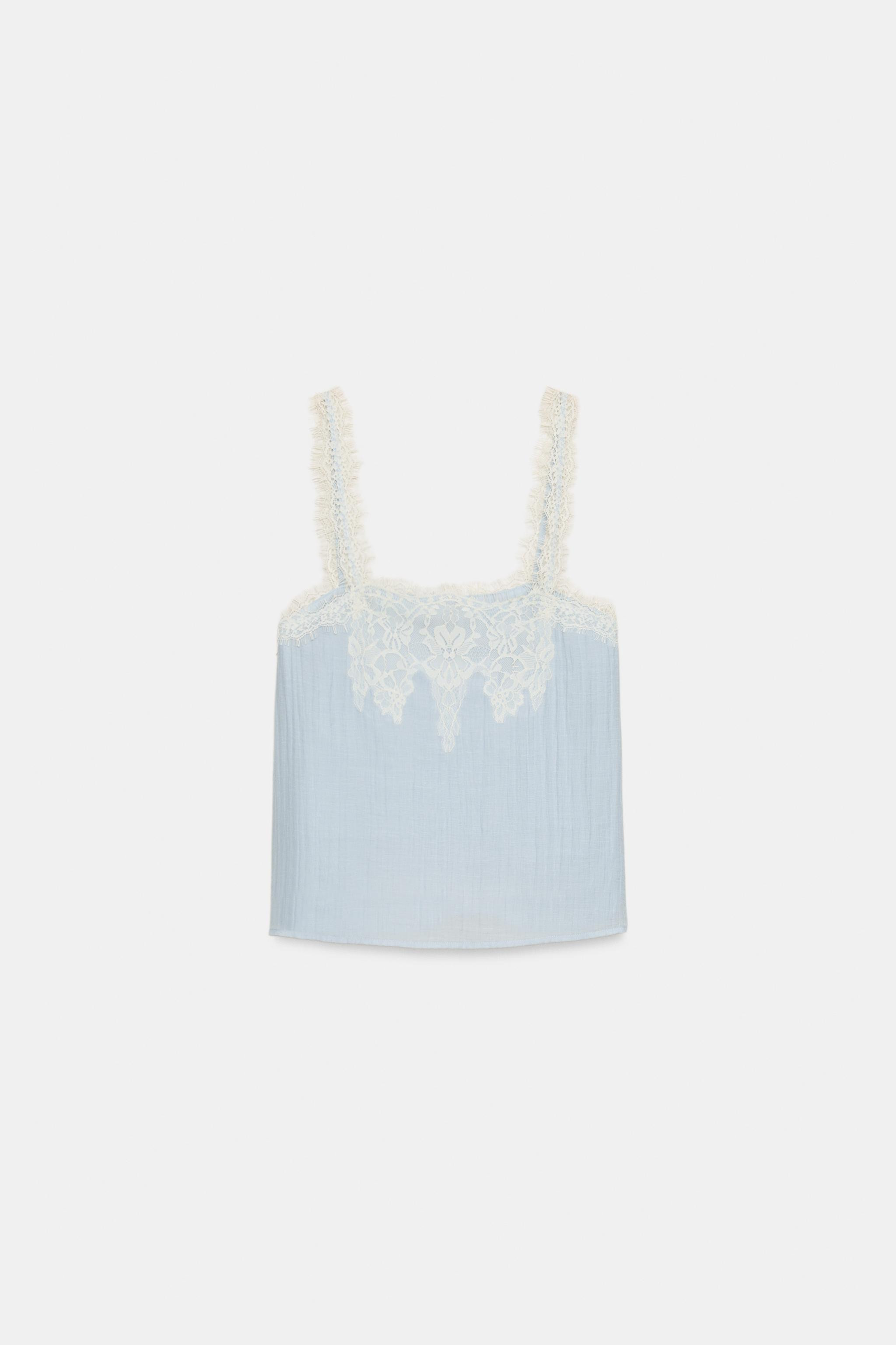 LACE CAMISOLE TOP | Zara US