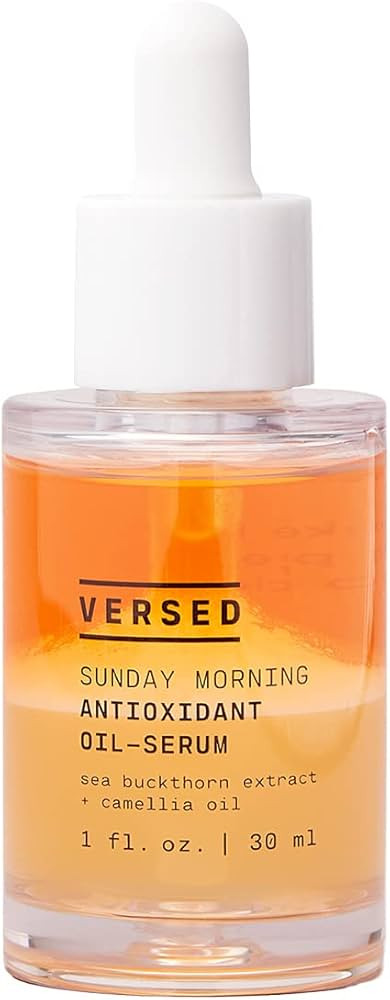 Versed Sunday Morning Antioxidant Oil Serum Nourishing Facial Oil with Camellia Oil, 1 Ounce | Amazon (US)