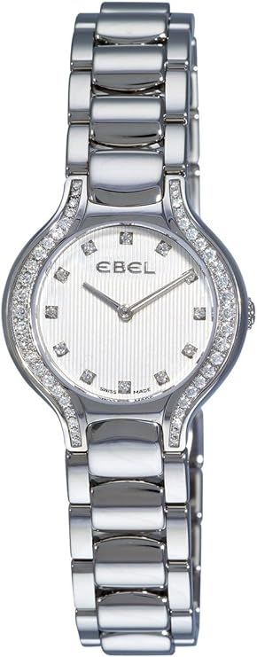 Ebel Beluga Mini Stainless Steel & Diamond Womens Luxury Swiss Watch 9003N18/691050 | Amazon (US)