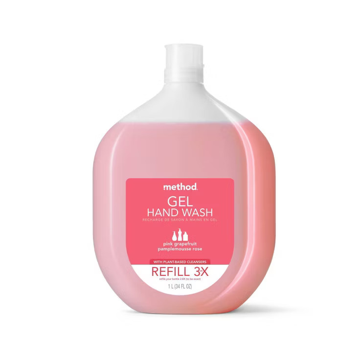 Method Gel Hand Soap Refill - Pink Grapefruit - 34 fl oz | Target