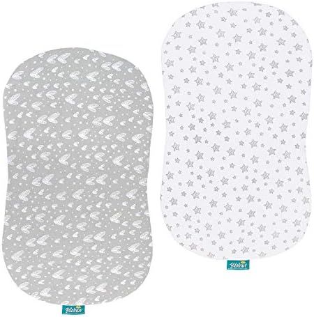 Bassinet Sheets Compatible with Halo BassiNest Swivel, Glide Sleeper, 2 Pack, 100% Jersey Knit Co... | Amazon (US)