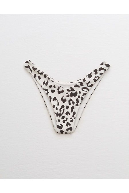 Aerie Leopard Super High Cut Cheekiest Bikini Bottom | American Eagle Outfitters (US & CA)