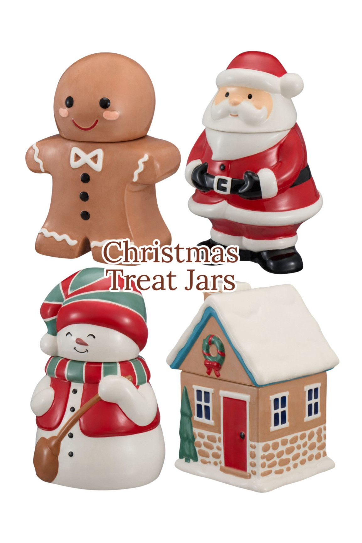 Christmas treat jars for under $10!! Walmart Christmas. Christmas joy. Christmas kitchen. Christmas jar. 

#LTKHome #LTKSeasonal #LTKHoliday