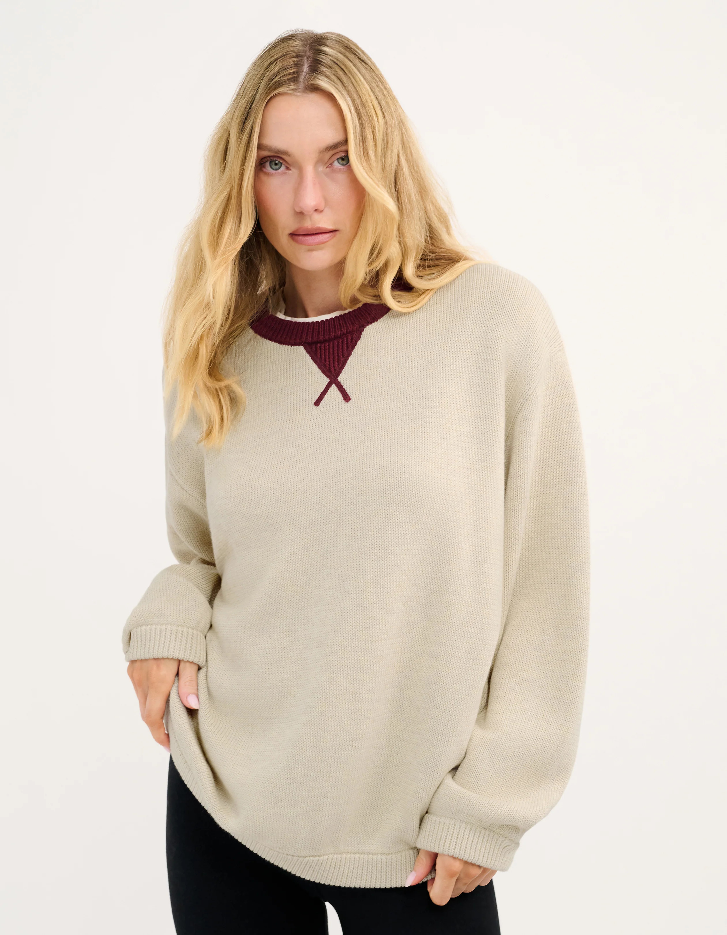 Homecoming Sweater in Oatmeal Heather | Shop Women's Loungewear | Rumored