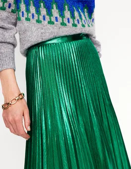 Camilla Metallic Midi Skirt | Boden UK