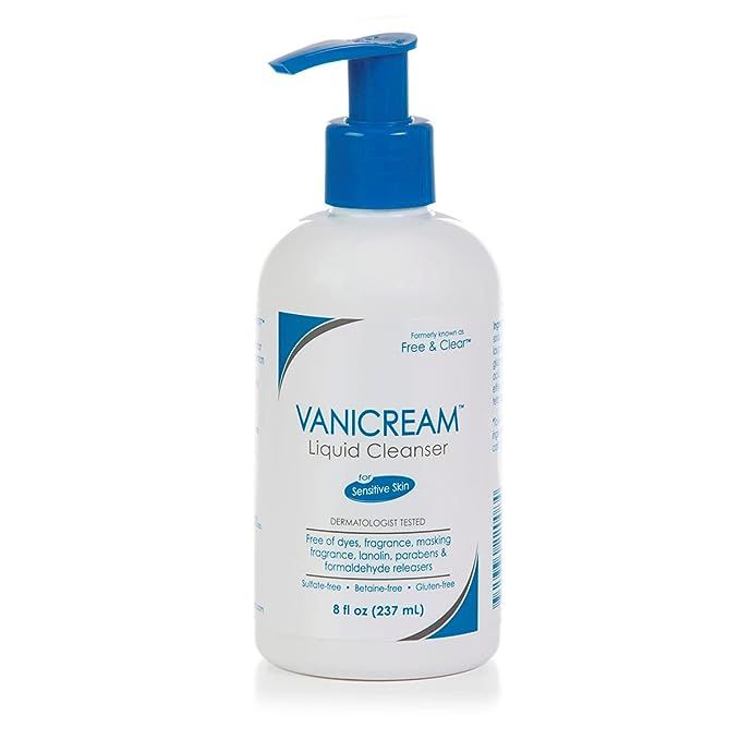 Vanicream Liquid Cleanser - 8 fl oz – Unscented, Gluten-Free Formula for Sensitive Skin | Amazon (US)