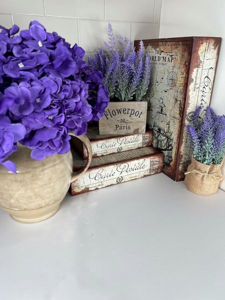 Decorative Book Boxes and Pretty Faux Hydrangeas in a Gorgeous Pitcher Vase! #amazon #amazonhome #founditonamazon #home #interiordesign #homedecor #pitchervase #flowers #fauxflowers 

#LTKhome