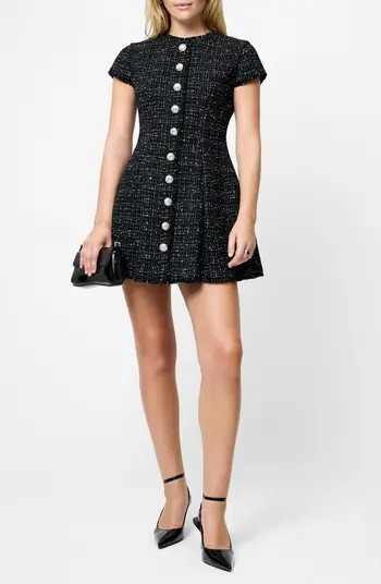 French Connection Speckled Tweed Minidress | Nordstrom | Nordstrom