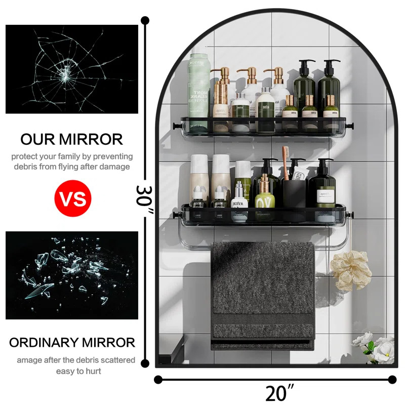 Ebern Designs Norby Bathroom Wall Mirror & Reviews | Wayfair | Wayfair North America