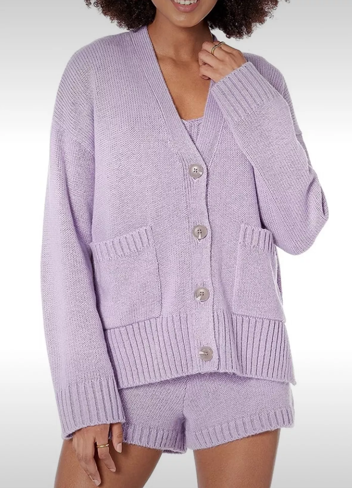 Milumia Women's Pajama Set Smooth Fuzzy Shorts and Crop Top Tee Sleepwear  Loungewear