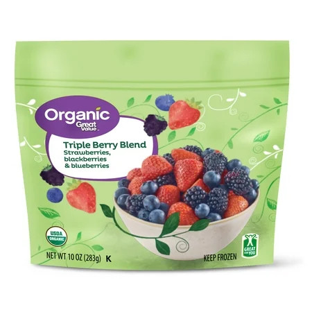Great Value Organic Triple Berry Blend, 10 oz | Walmart Online Grocery
