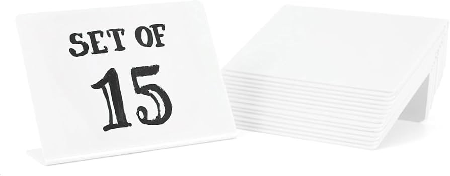 Set of 15 Mini Whiteboard, Small Dry Erase Food Signs 3 x 4 inches - Desktop Signs for Party Buff... | Amazon (US)