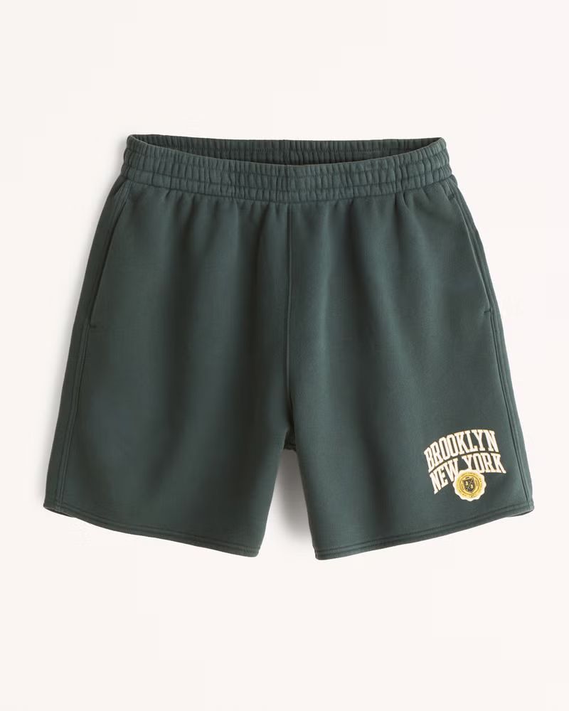 New York Graphic Fleece Shorts | Abercrombie & Fitch (US)