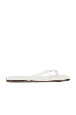 TKEES Lily Square Toe Flip Flop in Cream from Revolve.com | Revolve Clothing (Global)