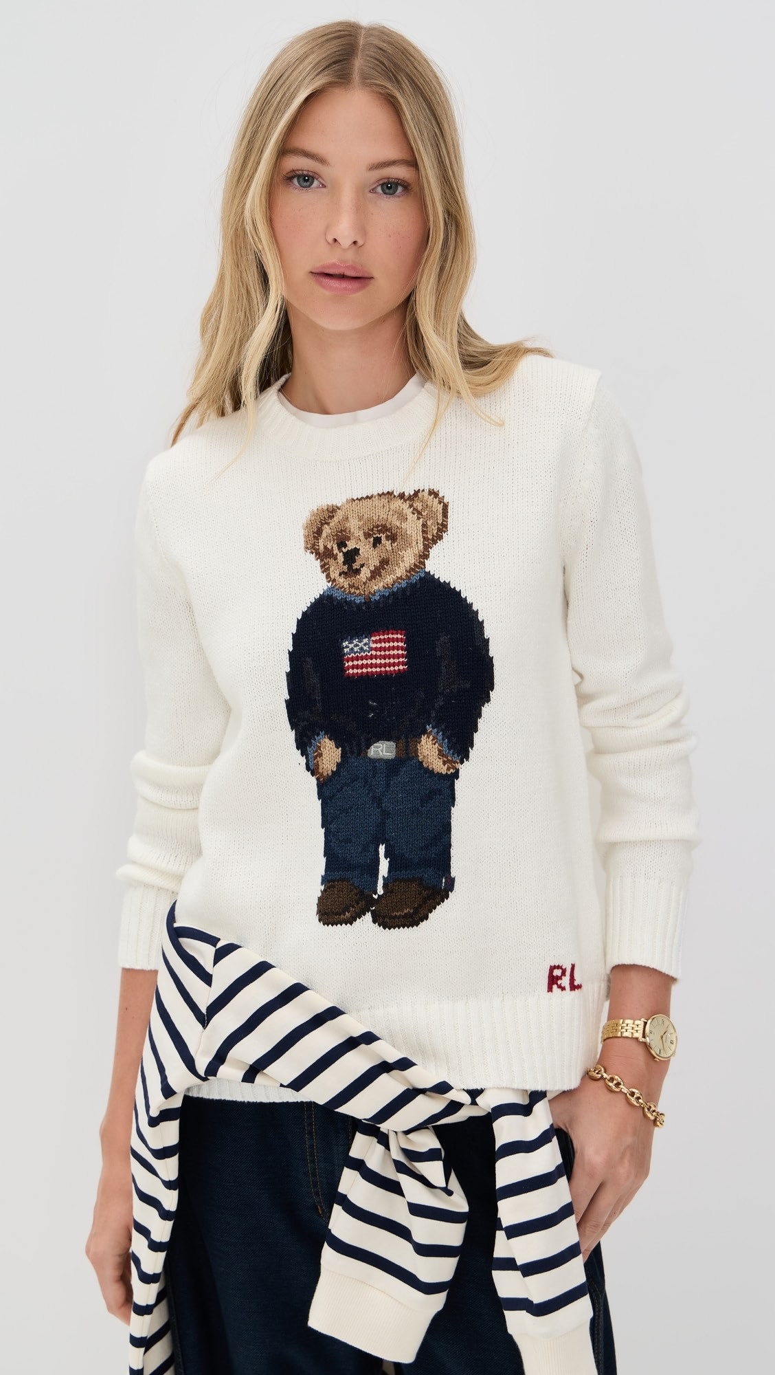 American Flag Bear Sweater | Shopbop