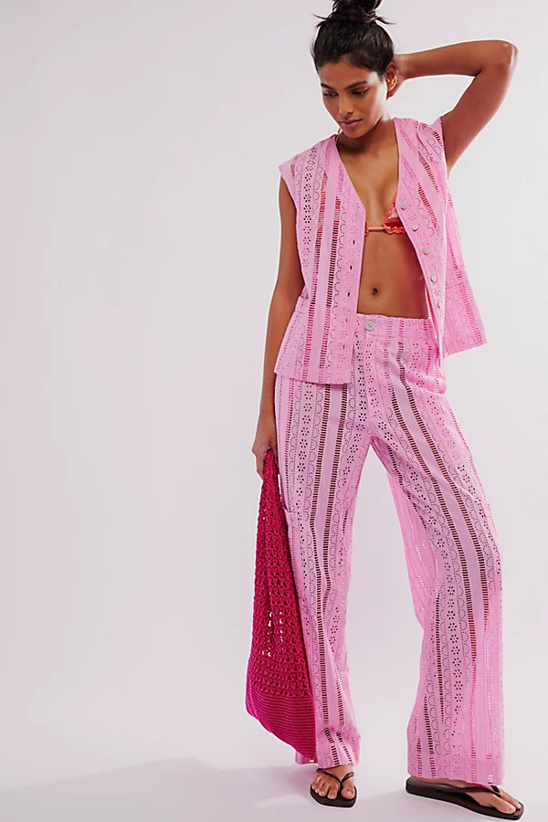 Damson Madder Alys Vacation Pant Set | Free People (Global - UK&FR Excluded)
