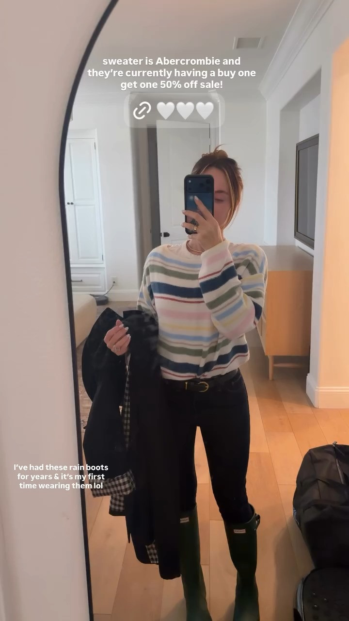 sweater is Abercrombie and they're currently having a buy one get one 50% off sale!  

 #LTKdayinmylife #LTKootd #LTKmomlife