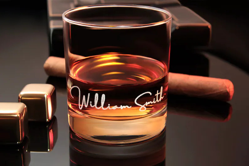 Custom Whiskey Glass With Premium Quality Side and Bottom - Etsy | Etsy (US)
