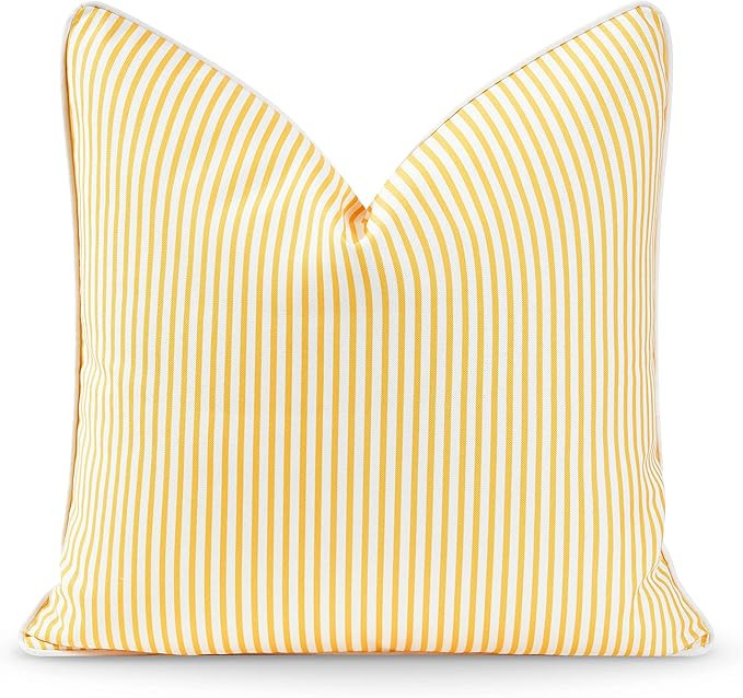 Hofdeco Premium Coastal Patio Indoor Outdoor Pillow Cover Only, 20"x20" Water Resistant for Backy... | Amazon (US)