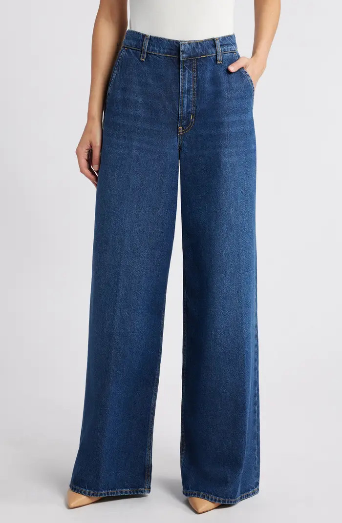 FRAME The High Waist Wide Leg Trouser Jeans | Nordstrom | Nordstrom