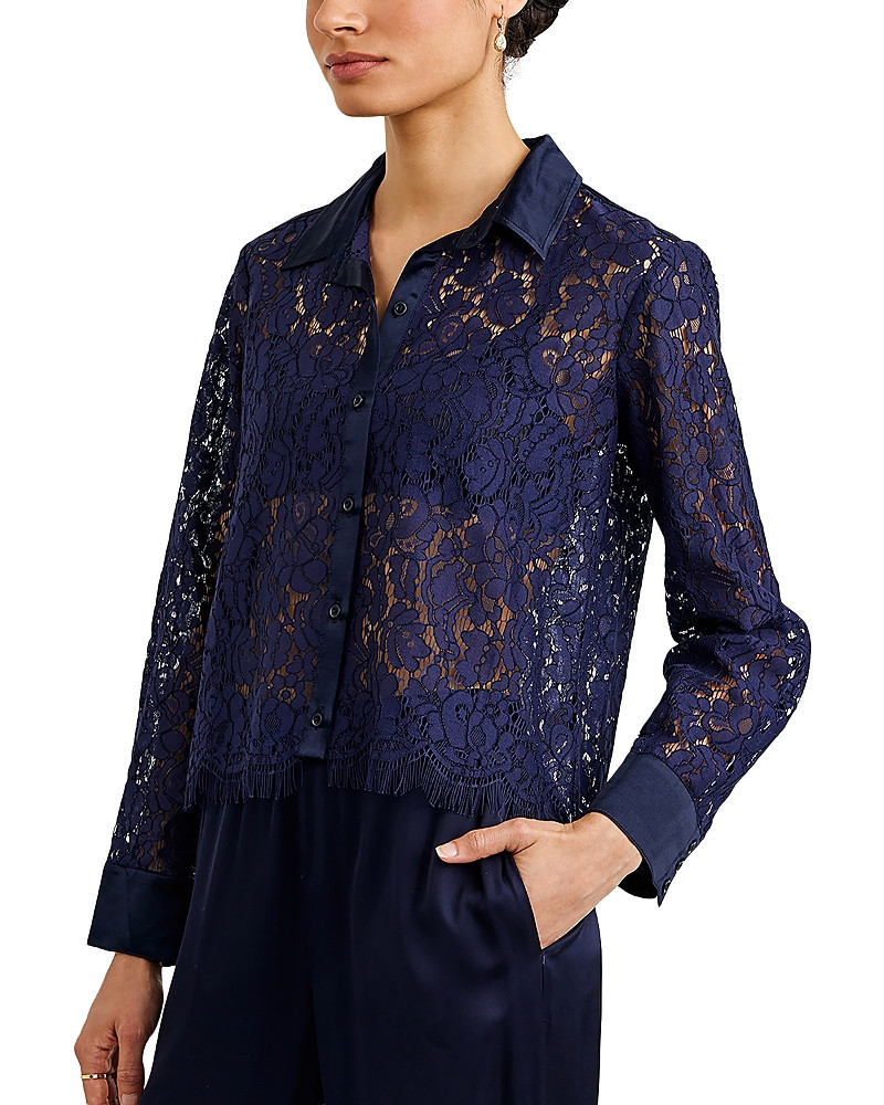 Bella Dahl Lace Contrast Button Down Shirt | Bloomingdale's (US)