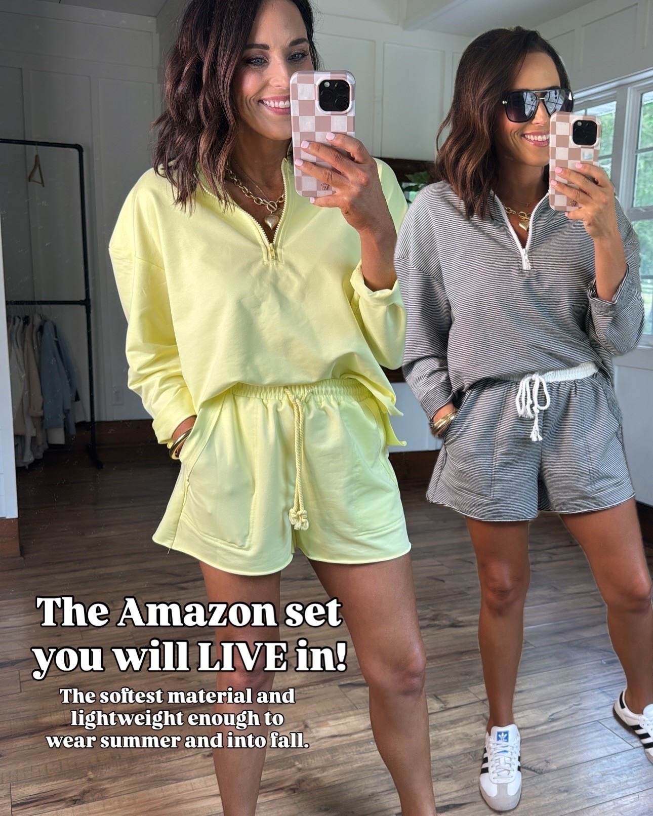 Amazon set you will live in!! The yellow is SO GOOD for spring! Lightweight and comfortable for everyday wear!

#amazonset #springset #yellowoutfit 

#LTKPetite
