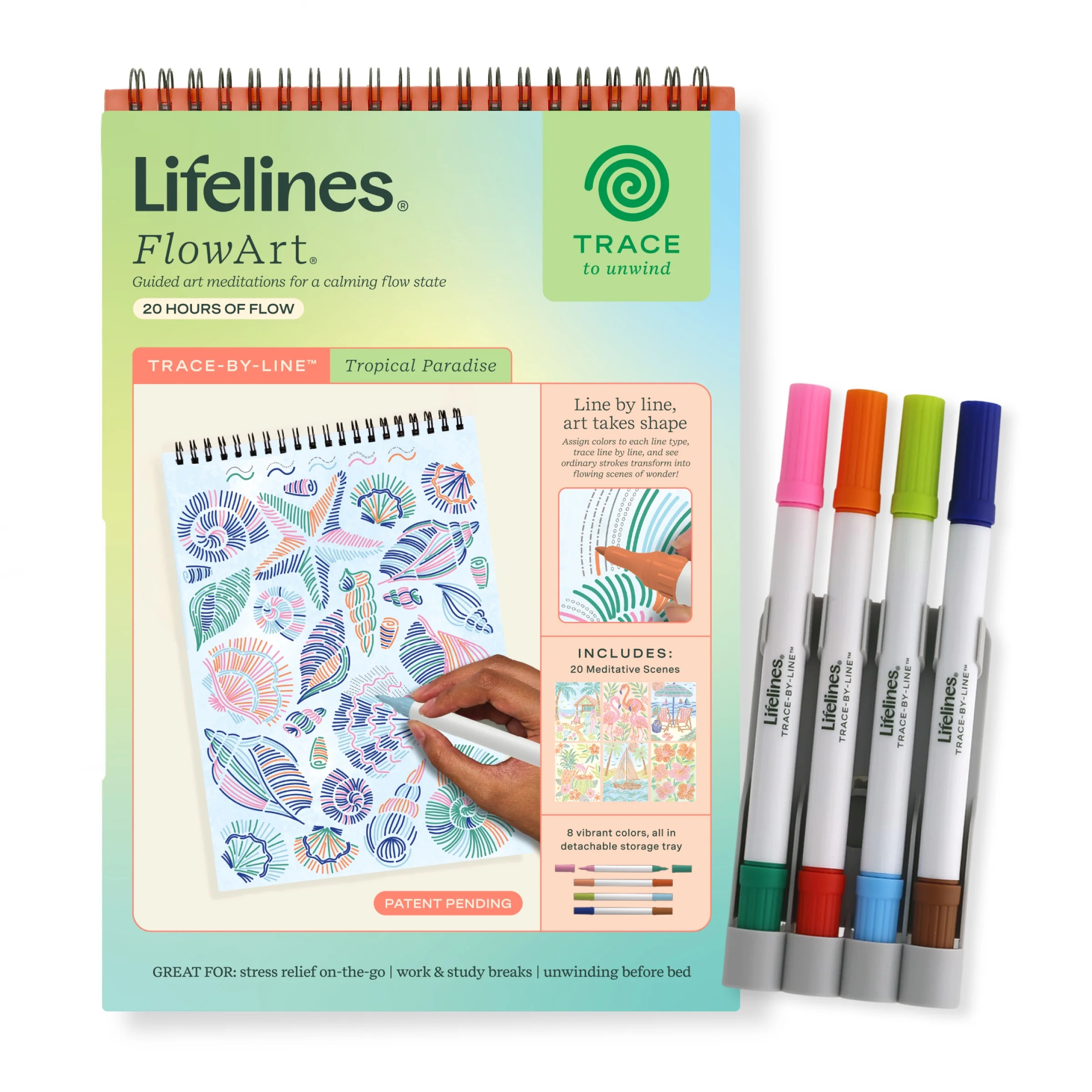 Lifelines FlowArt: Trace-By-Line, Tropical Paradise | Walmart (US)