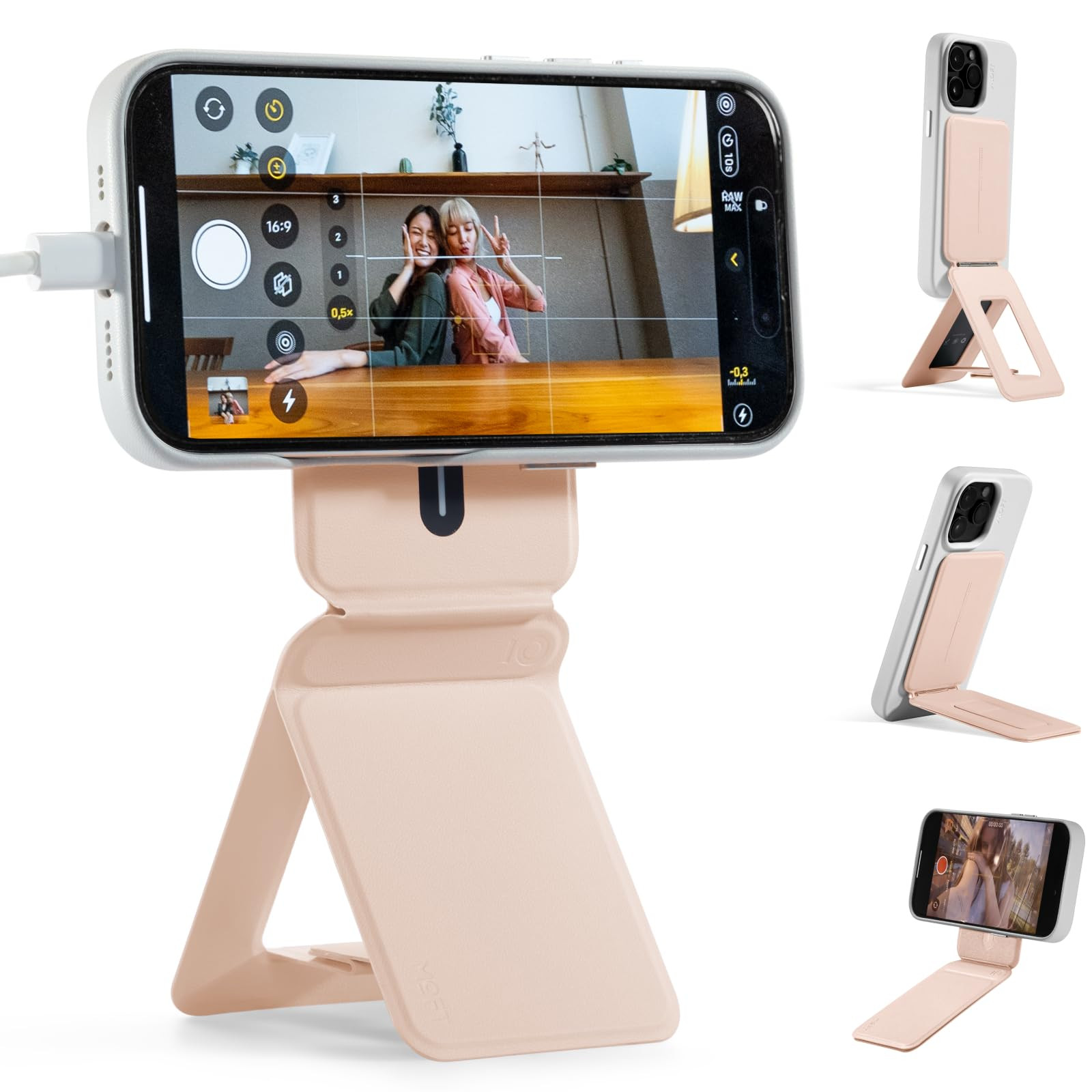 MOFT Phone Tripod Stand Selfie Stick for iPhone, Multi-Angles iPhone Stand, Lightweight & Portabl... | Amazon (US)