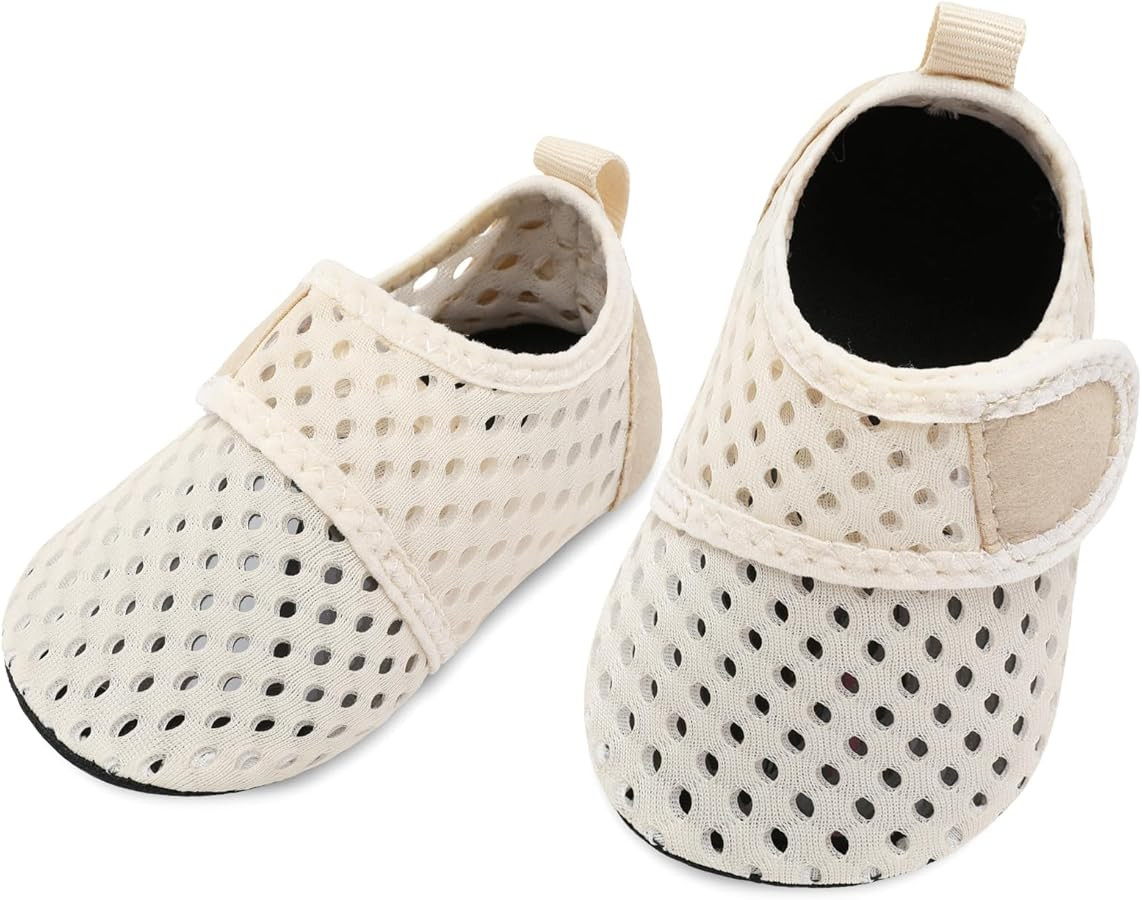 L-RUN Baby Water Shoes Barefoot Skin Aqua Sock Swim Shoes for Beach Swim Pool Infant Swim Shoes | Amazon (US)