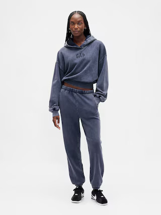 VintageSoft Crop Logo Hoodie | Gap (US)