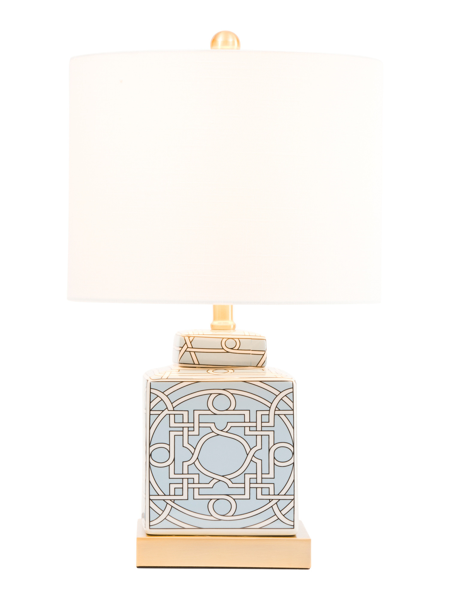 22in Catherine Square Ginger Jar Led Table Lamp | TJ Maxx