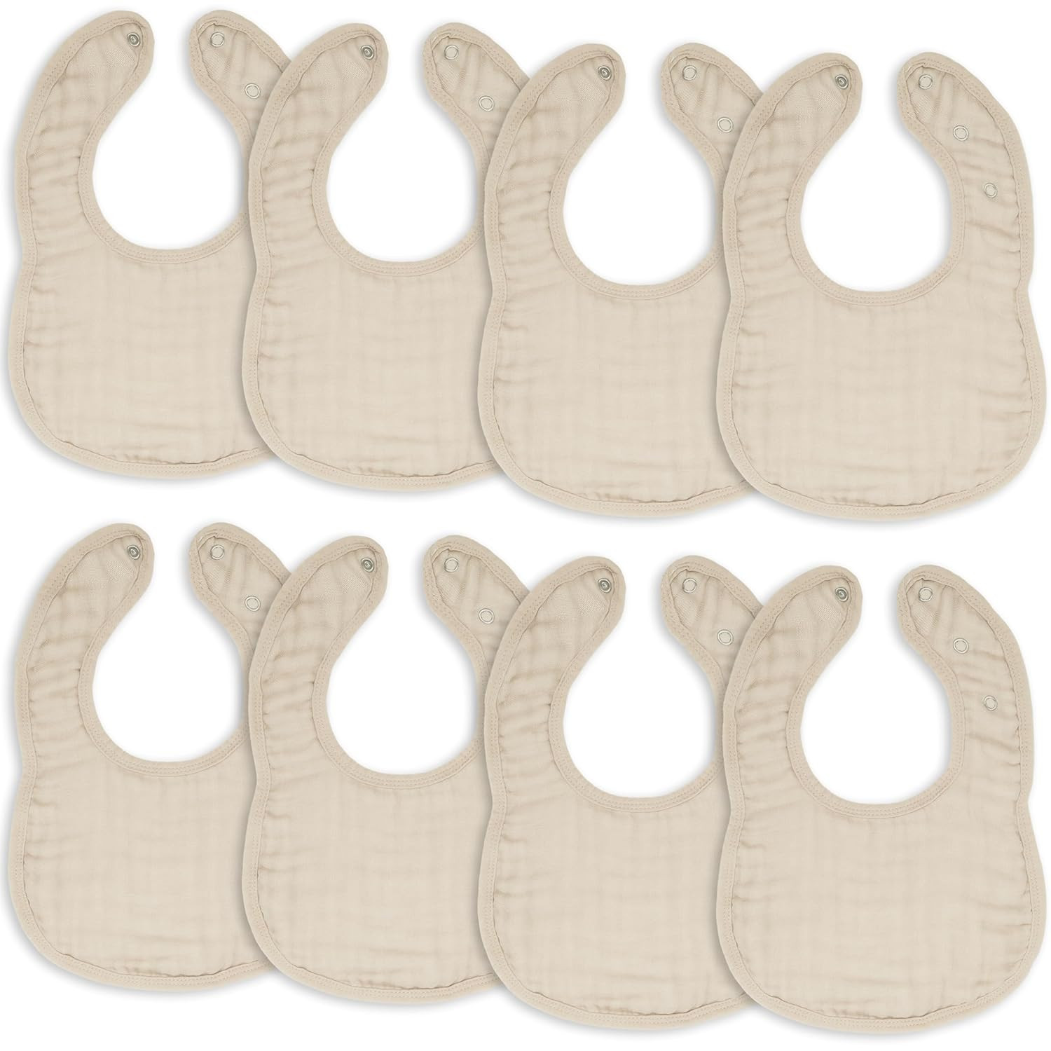 Comfy Cubs Muslin Bibs for Babies, Pack of 8 - Soft and Highly Absorbent, Feeding, Drool and Teet... | Amazon (US)
