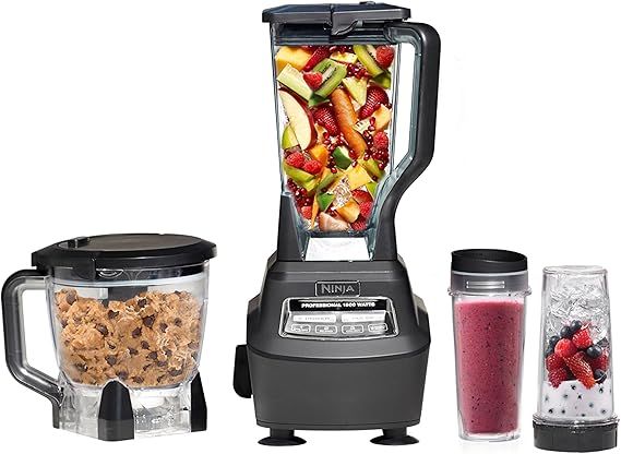 Ninja BL770 Mega Kitchen System, 1500W, 4 Functions for Smoothies, Processing, Dough, Drinks & Mo... | Amazon (US)