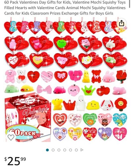 Perfect Valentine’s Day gift kit for kids! Squishy toys, classroom prize exchange. 60 pack, so I split between both girls. 

#LTKGiftGuide #LTKkids #LTKSeasonal