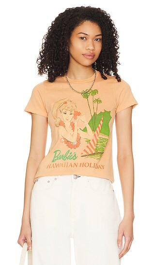 Barbie's Hawaiian Holiday Tee in Musk Mellow | Revolve Clothing (Global)