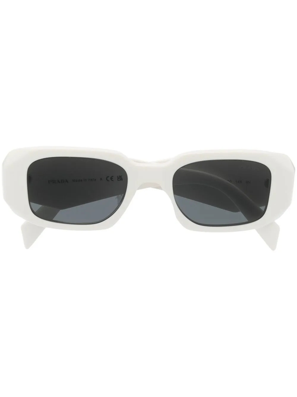 Prada Eyewear square-frame Sunglasses | White | FARFETCH UK | Farfetch Global