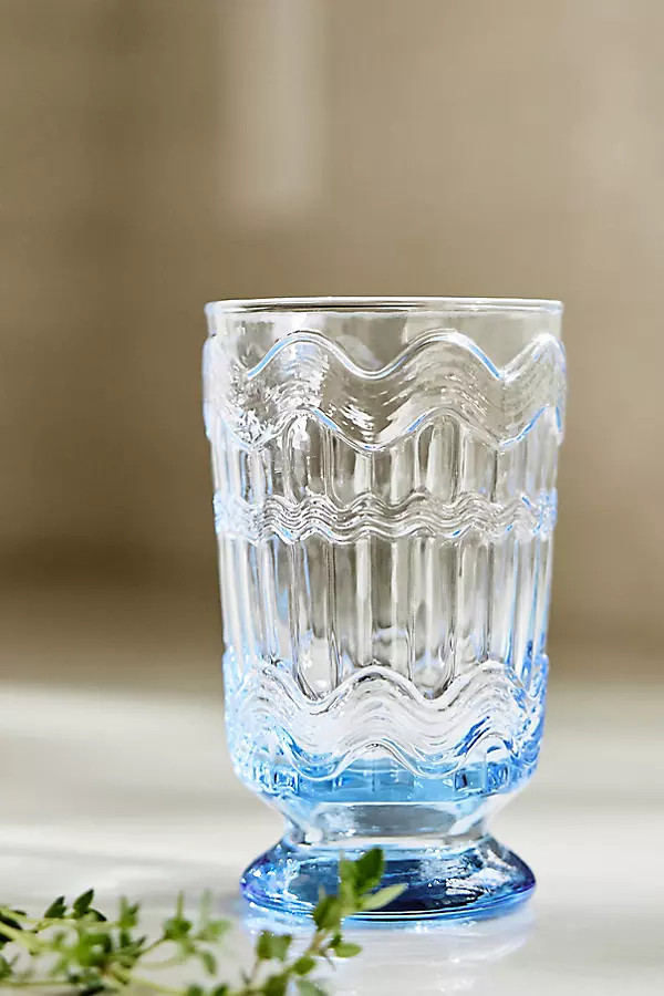 Polly Textured Glass Tumblers, Set of 4 | Anthropologie (US)