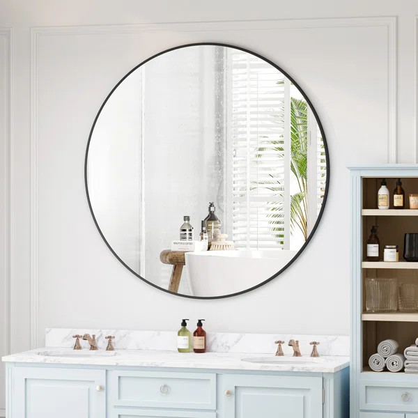Round Metal Wall Mirror | Wayfair North America