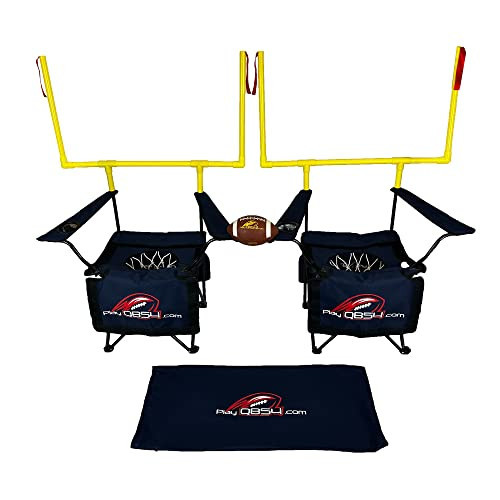 QB54 - The Ultimate Football Yard Game Set, Outdoor Football Toss for Tailgating, Backyard, Beach, Park, Tournaments, Sports Training, Score Touchdowns, Kick Field Goals (Navy Blue) | Amazon (US)