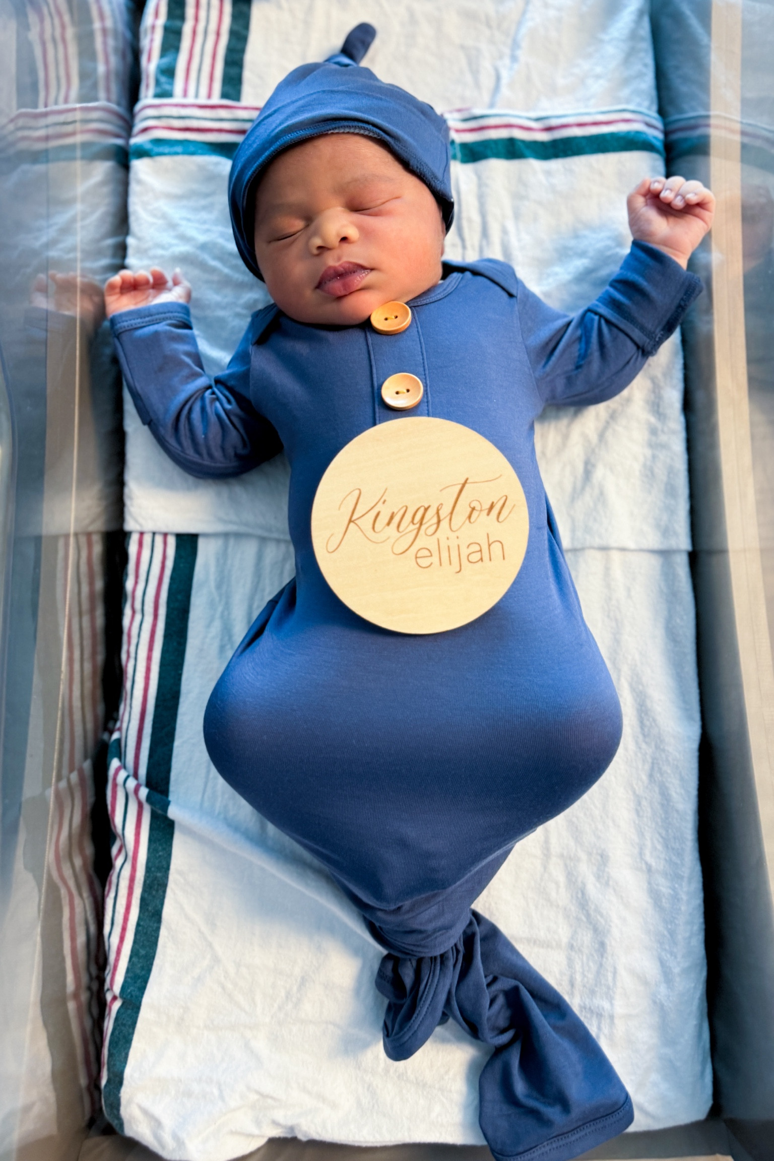 On September 10th, I gave birth to my newest love! My beautiful second born SONshine! 💙🧸☀️

His announcement outfit and name sign were so adorable! 

#LTKKids #LTKBaby #LTKFamily