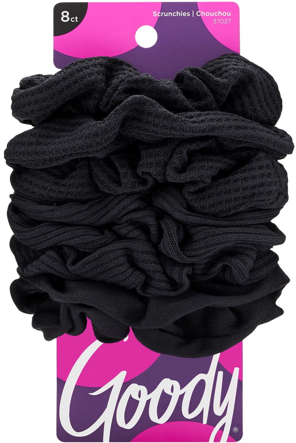 Goody Ouchless Scrunchies, Gentle Hair Scrunchies, Black, 8 Ct | Walmart (US)