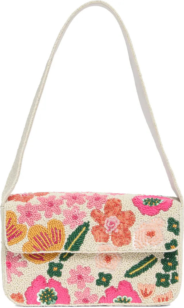 Collection XIIX Beaded Pop Floral Shoulder Bag | Nordstromrack | Nordstrom Rack